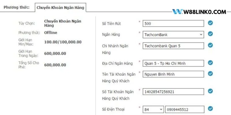 Rút tiền tại nhà cái hoàn toàn không có chiết khấu.